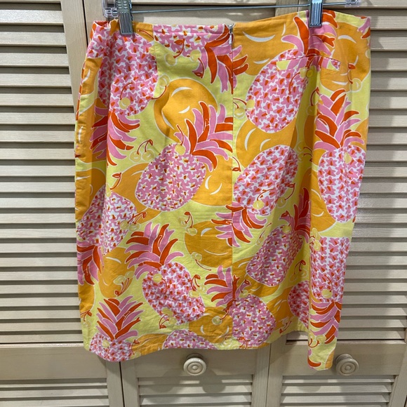 Vintage Pineapple print 🍍🍍Lilly Pulitzer skirt. Size 12 - Picture 7 of 16